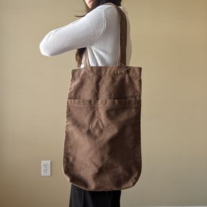 Oak and Fort brown cotton tote